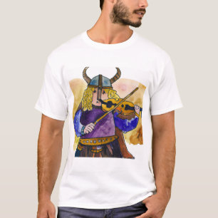 Isaac Stern als viking violist T-shirt