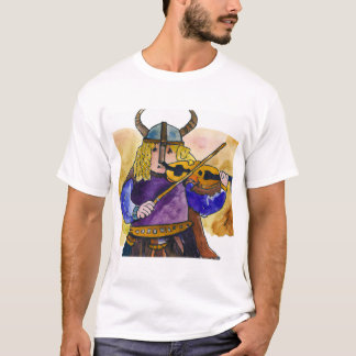 Isaac Stern als viking violist T-shirt