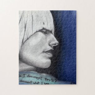 Isabel Blonde Vrouw Portret Originele Kunst Tekeni Legpuzzel