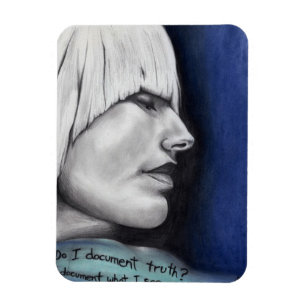 Isabel Blonde Woman portret originele kunsttekenin Magneet