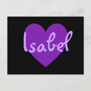 Isabel in Paars Briefkaart