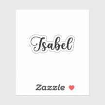 Isabel Naam - Handgeschreven kalligrafie
