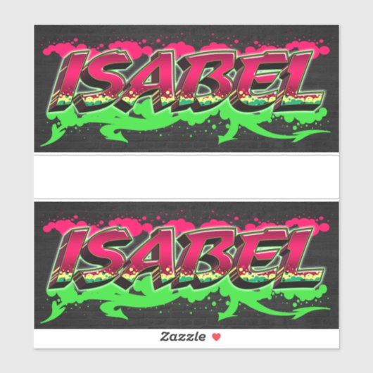 Isabel Vorname Name Graffiti Aufkleber Sticker (Vel)