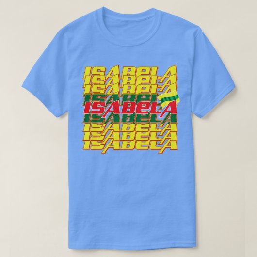 Isabela Cascade tekst 2 T-shirt (Design voorkant)