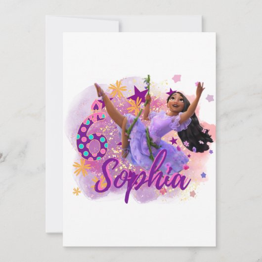Isabela Encanto Custom Birthday Kaart (Voorkant)