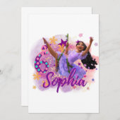 Isabela Encanto Custom Birthday Kaart (Voorkant / Achterkant)