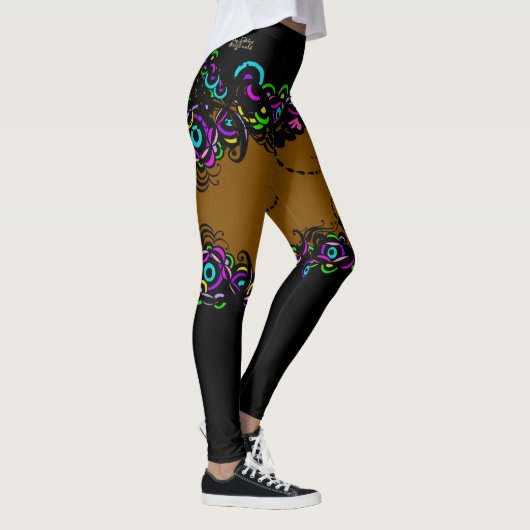 Isabella Brown Illusion Leggings (Droite)