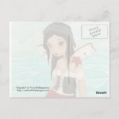 Isabella - Carte postale de sirène pirate (Dos)