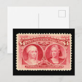 Isabella & Columbus 1893 Stempel Briefkaart (Voorkant / Achterkant)