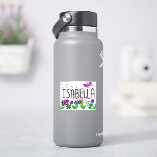 Isabella - de naam Isabella Whimsical-tekening Sticker