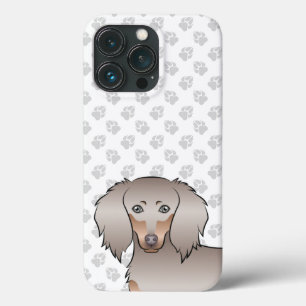 Isabella En Tan Lange Haren Dachshund Kop & Pooten iPhone 13 Pro Hoesje