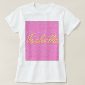 Isabella handtekening naampatroon t-shirt
