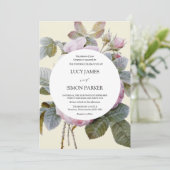 Isabella II, Elegant  Floral Rozen Kaart (Staand voorkant)