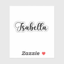 Isabella Naam - Handgeschreven kalligrafie