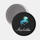 Isabella nom aimant - Parties scintillant Unicorne (Recto/Verso)