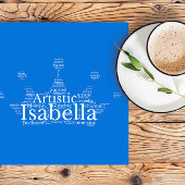 Isabella Nom Cloud Personnalisable Poster
