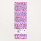Isabella nom signifiant tapis de yoga rose violet (Devant)