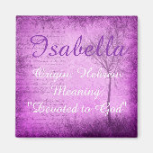 Isabella Nom Signification Aimant Purple Arbre Whi (Devant)