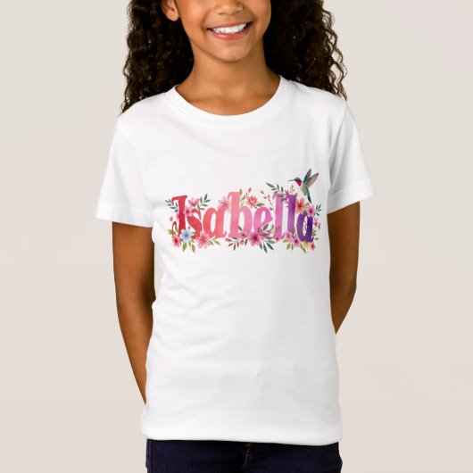 Isabella - Personalised Shirt  - For Kids (Voorkant)