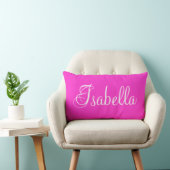 Isabella Pink Lumbar Coussin personnalisé (Chaise)