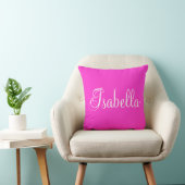 Isabella Pink Throw Personalized Pillow Kussen (Stoel)