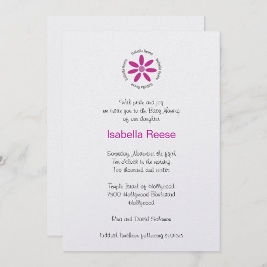 Isabella Reese Custom Kaart (Voorkant / Achterkant)