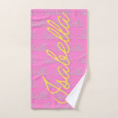 Isabella Signature Nom Motif (Serviette à main)