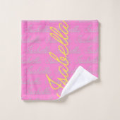 Isabella Signature Nom Motif (Gant de toilette)