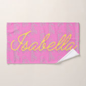Isabella Signature Nom Motif (Serviette à main)