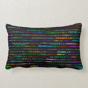 Isabella Text Design I Lumbar Pillow Kussen