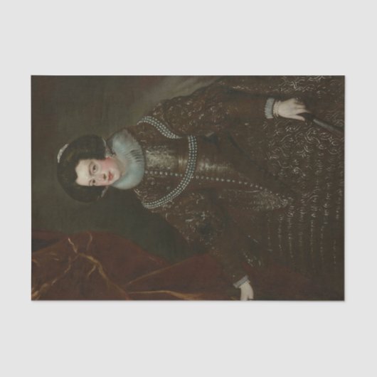 Isabella van Bourbon, echtgenote van Filips IV van Tissuepapier (Voorkant)