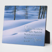 Isaiah 1:18 Inspirerend Fotoplaat (Zijkant)