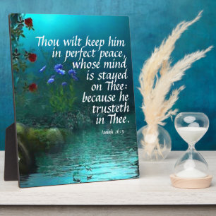 Isaiah 26:3 fotoplaat