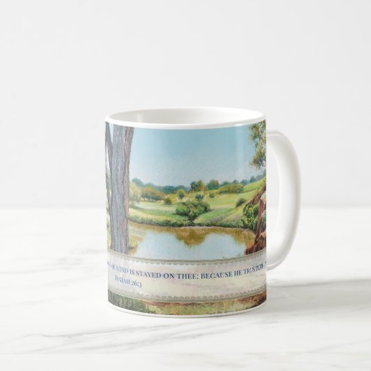 Isaiah 26:3 - mok koffie (Voorkant rechts)