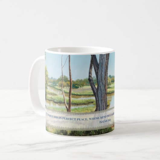 Isaiah 26:3 - mok koffie (Voorkant links)