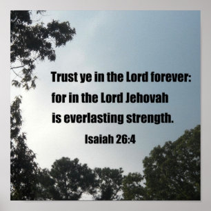 Isaiah 26:4 poster