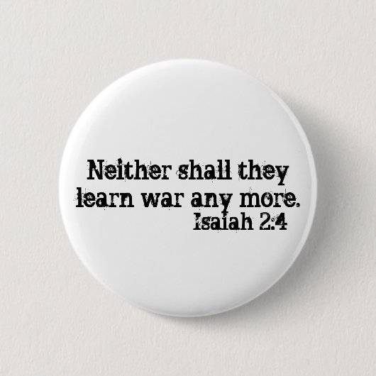 Isaiah 2:4 Button (Voorkant)