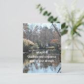 Isaiah 30:15 De rust en het vertrouwen zijn Briefkaart (Staand voorkant)