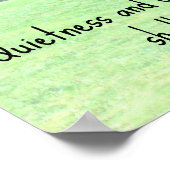 Isaiah 30:15 De rust en het vertrouwen zullen.... Poster (Hoek)