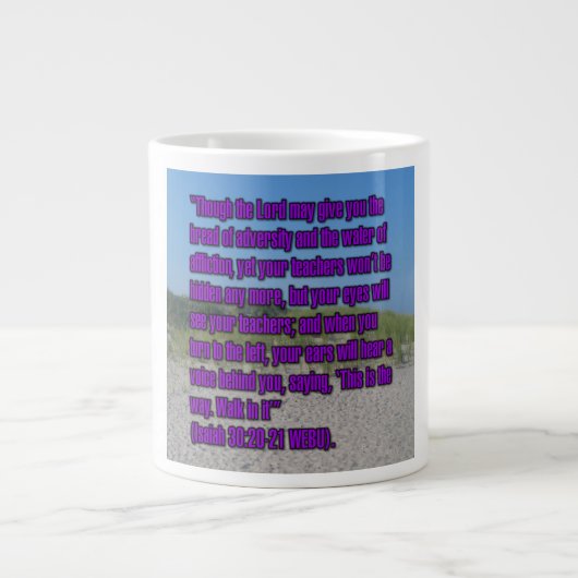 Isaiah 30:20-21 WEBU Mug (Devant)