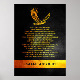 Isaiah 40:28-31 Bijbelversie Poster