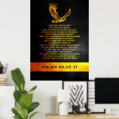 Isaiah 40:28-31 Bijbelversie Poster (Thuiskantoor)