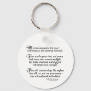 Isaiah 40:29-31 sleutelhanger