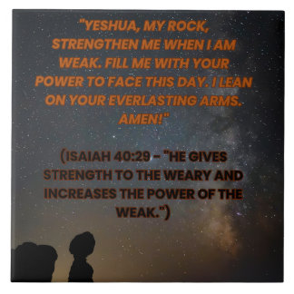 Isaiah 40:29 tegeltje