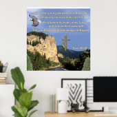 Isaiah 40:30-31 poster (Thuiskantoor)