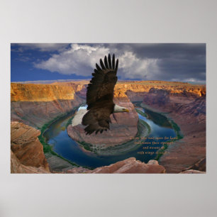 Isaiah 40:31 Afdrukken van scripts Poster