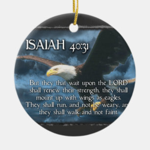 ISAIAH 40:31 BIBLE VERSE ORNAMENT - ELGF WINGS