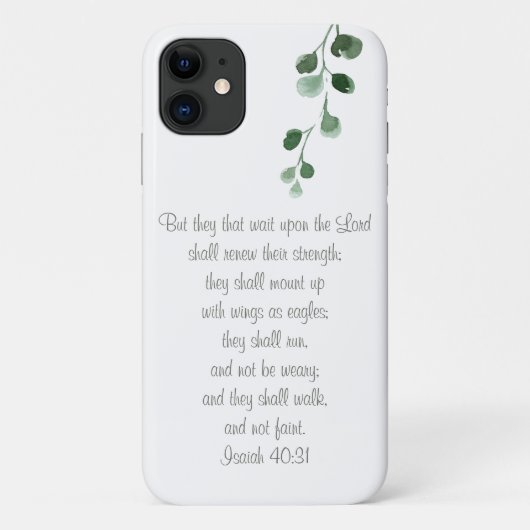 Isaiah 40:31 Bijbel Verse Shabby Chic Phone Case (Achterkant)