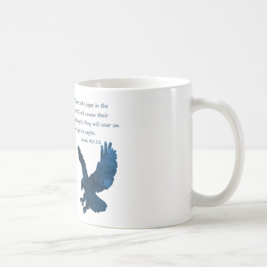 Isaiah 40 31 Bijbelse adelaar Koffiemok (Rechts)