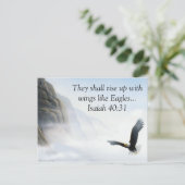 Isaiah 40:31 briefkaart (Staand voorkant)